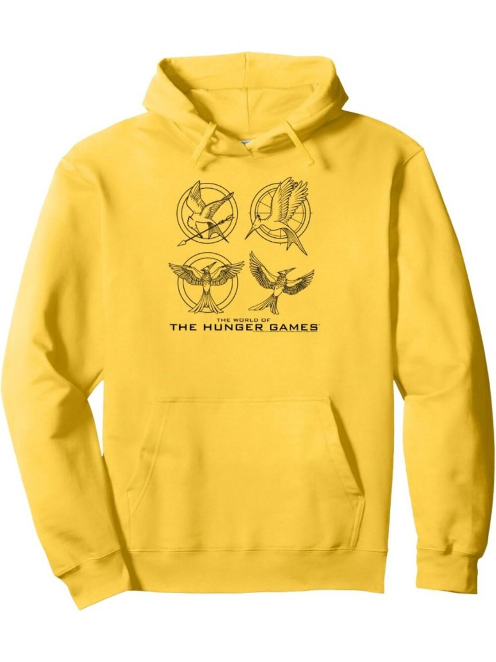 Mockingjay Icons Movie Pullover Hoodie | Cozy Graphic Sweatshirt for Fans